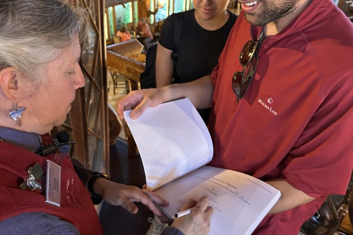 Book signing at Old Faithful Inn