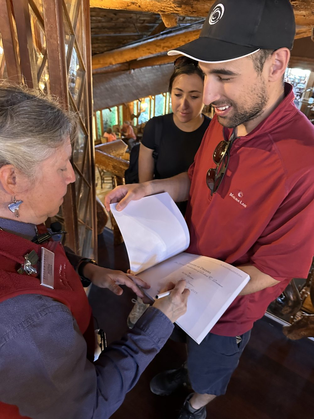 Book signing at Old Faithful Inn
