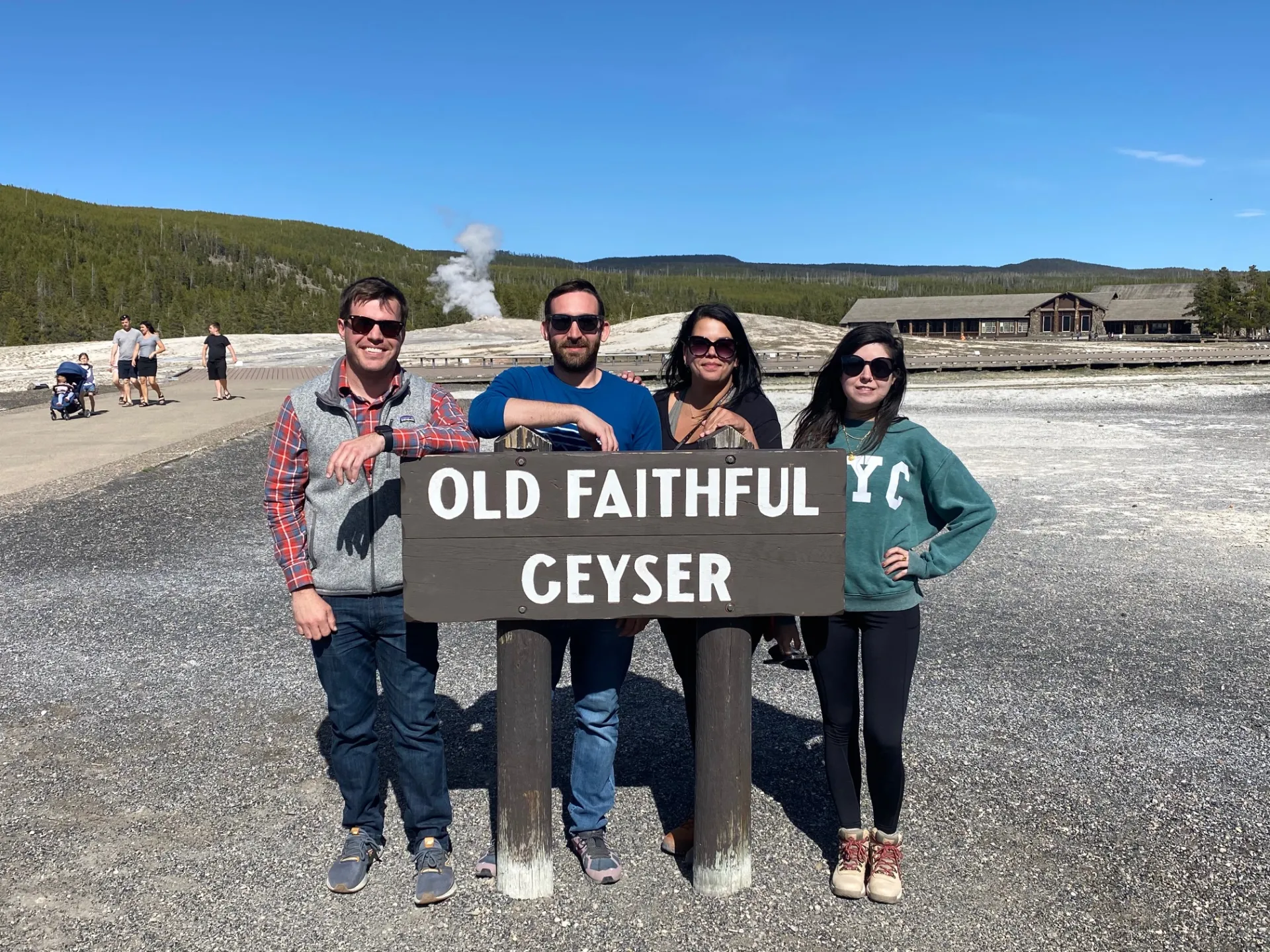 a group of people posing for the camera