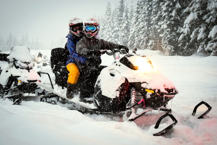 Snowmobiling