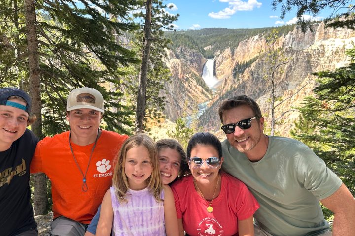 a group of people posing for a photo