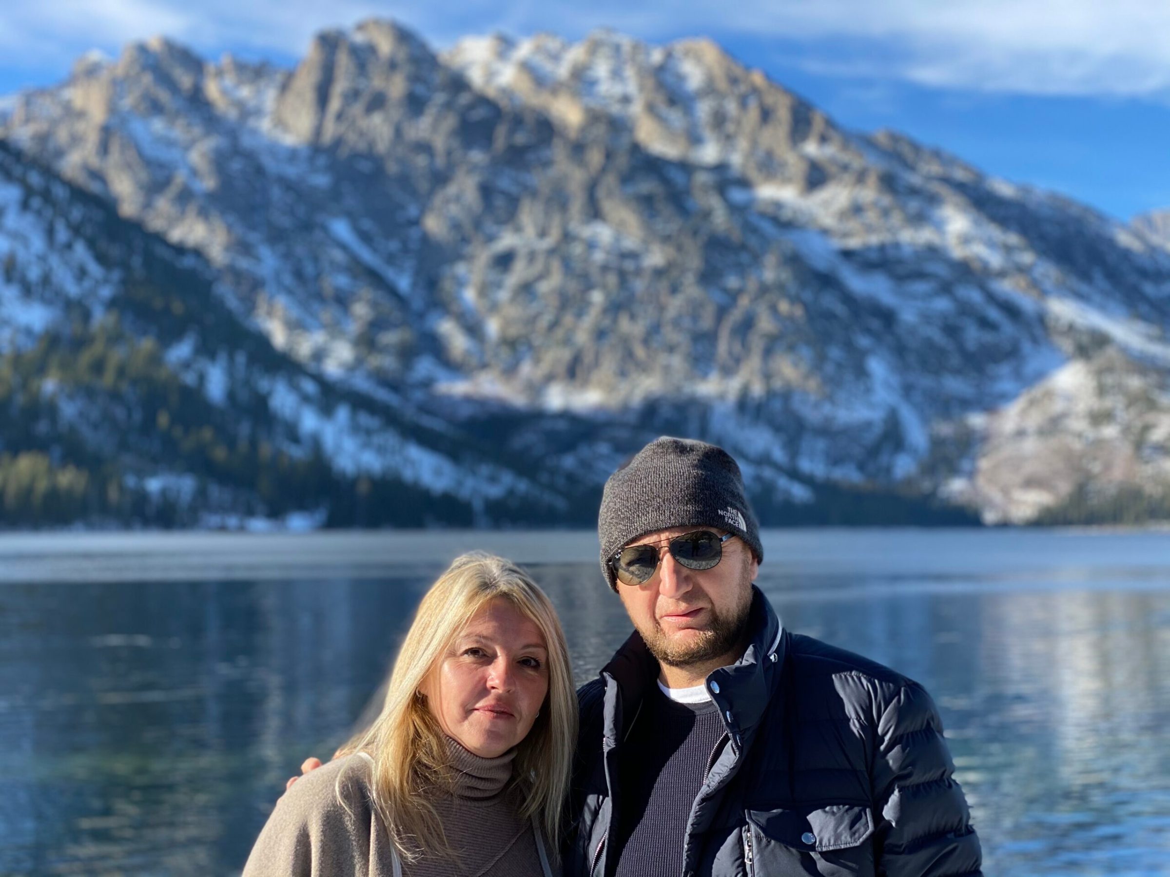 Couple at Jenny Lake